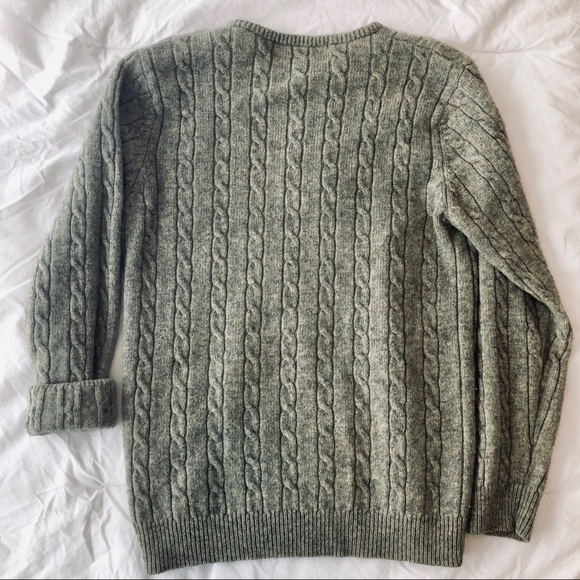 Lambswool Heather Green Sweater - Picture 3 of 4